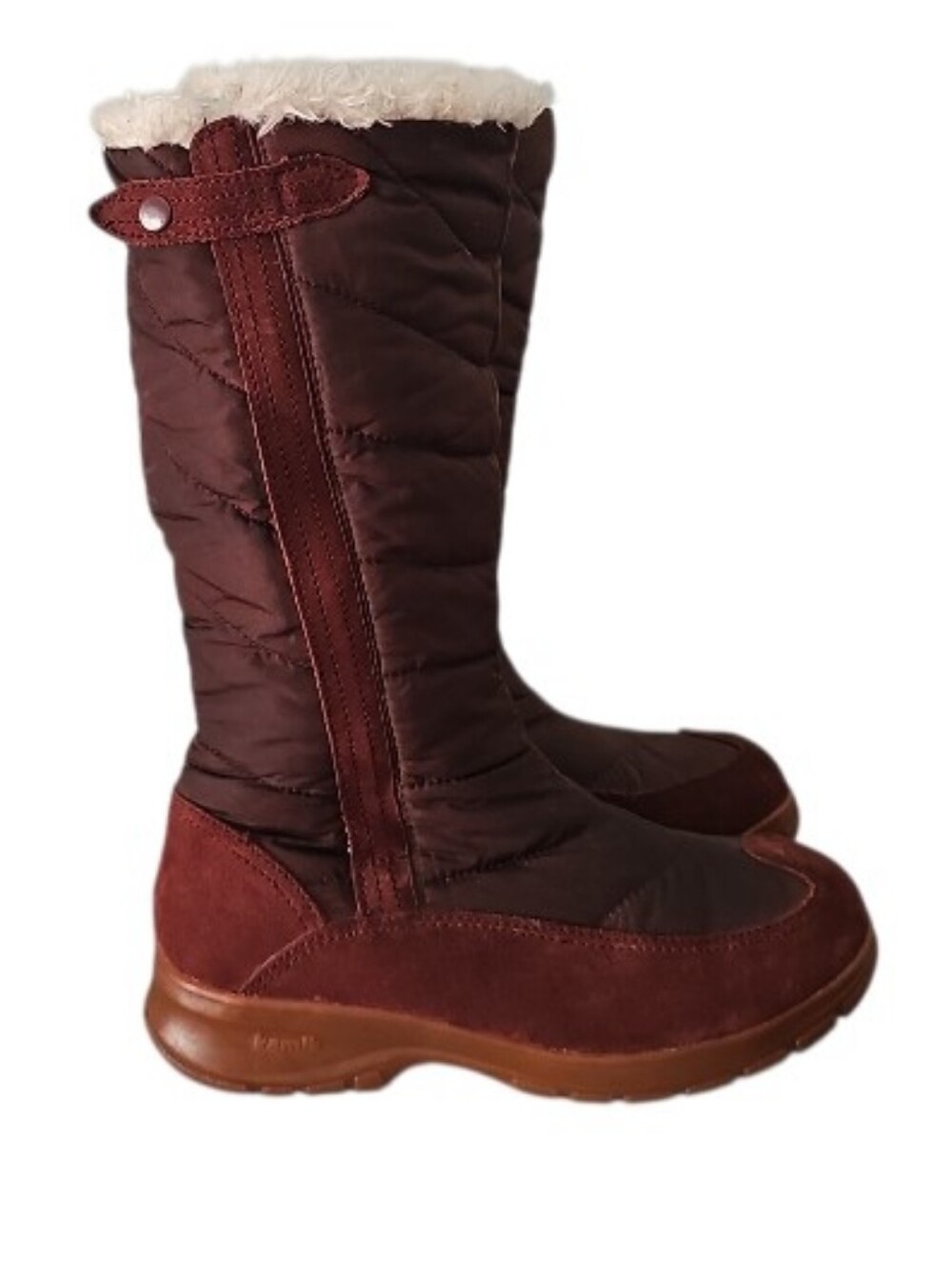 Kamik Carnegie Winter Boots Women’s Size 9 Brown Thinsulate Quilted Tall Snow